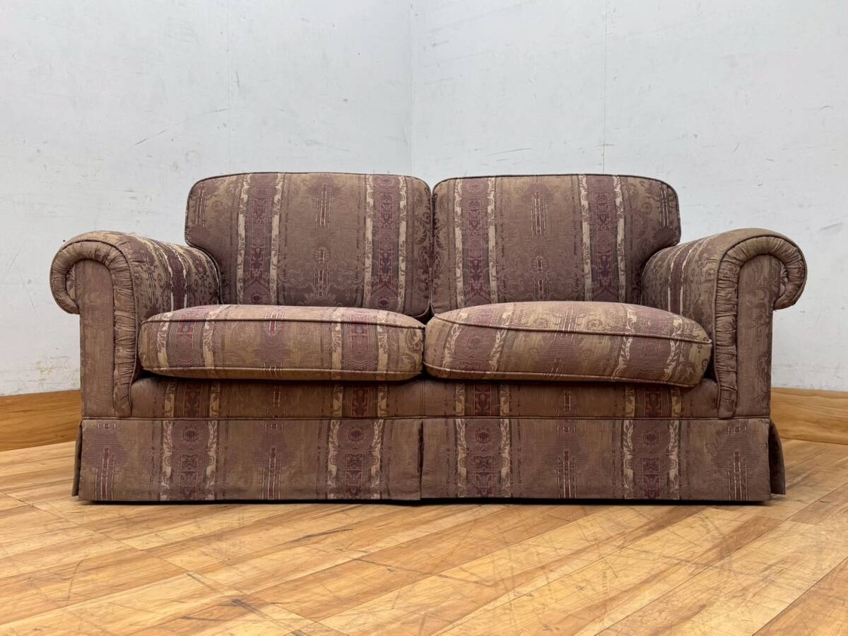 T7632☆美品☆maruni☆マルニ☆ROYAL☆地中海ロイヤル☆エミール☆2人掛けソファ☆52万拍卖