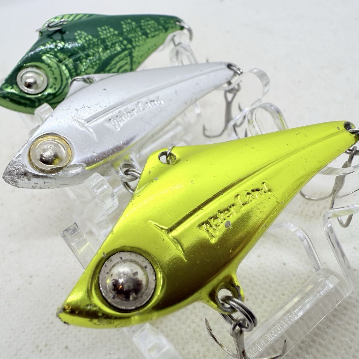 送料無料『ウォーターランド ウォーターソニック 3個セット』WaterLand バイブレーション 65mm/16g 65mm/20g メタル バイブ拍卖