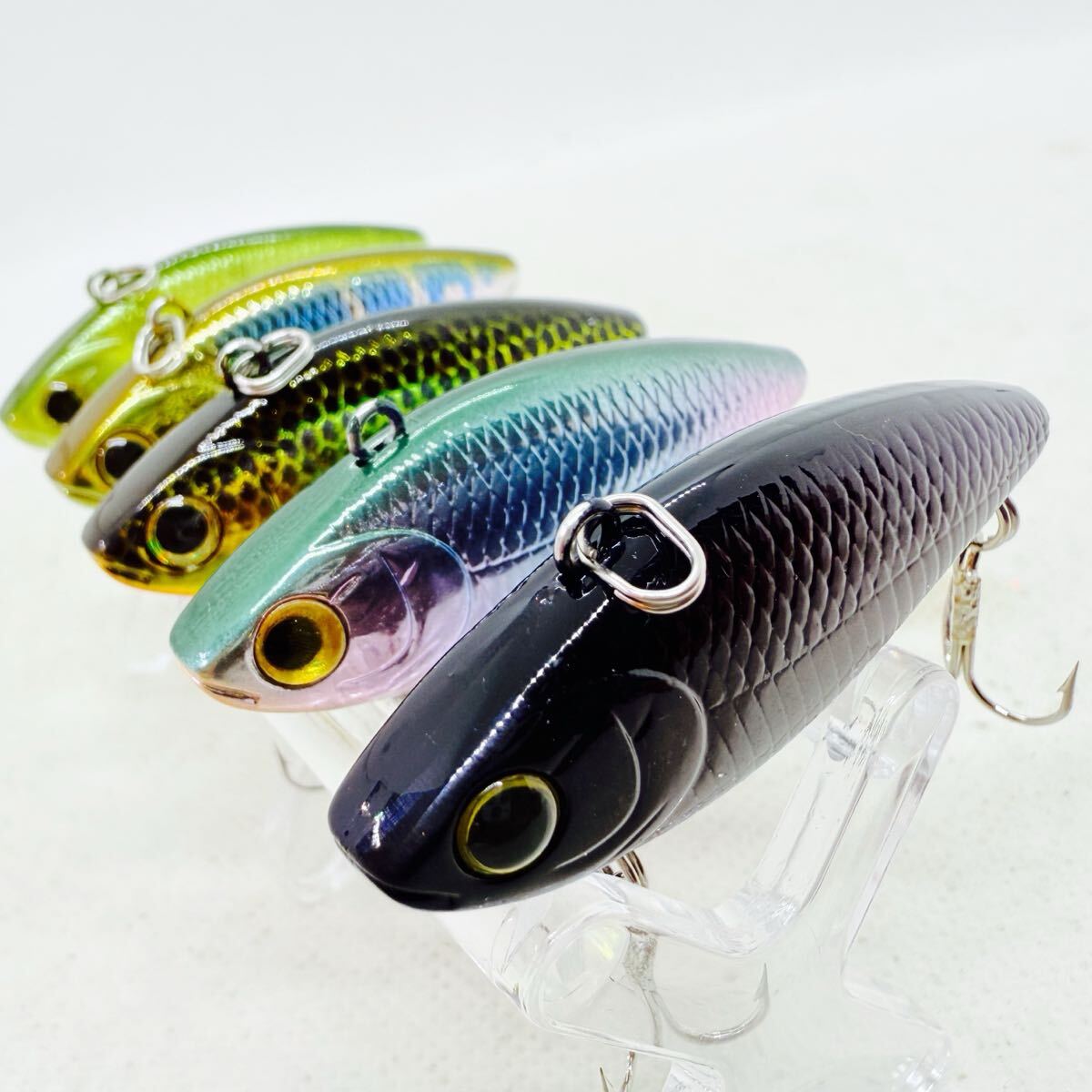 送料無料・美品『ラッキークラフト ベビーバイブレーション 50S 5個セット ラトル入』LUCKYCRAFT BEVY VIBRATION ベビーバイブ シンキング拍卖