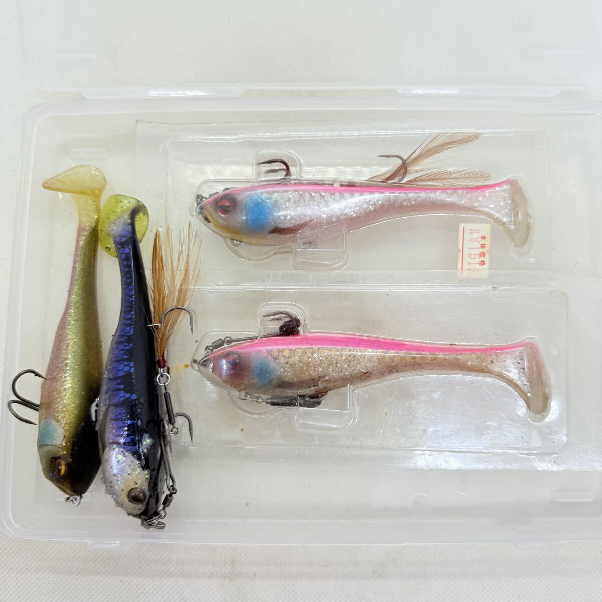 送料無料『ジャッカル ダンクル 5インチ 4匹』JACKALL DUNKLE スイムベイト ワームセット ⑨16拍卖