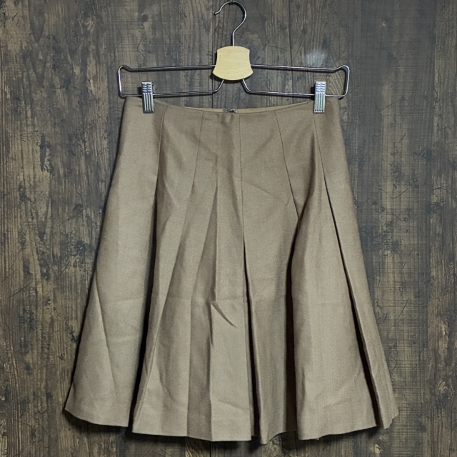 C30◇Ballsey | ボールジィ スカート タックフレア モカベージュ レディース 36サイズ 中古品拍卖