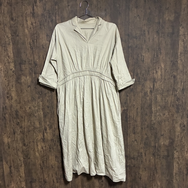 C38◇SIMPLICITE | シンプリシテェ ワンピース シャツワンピース ベージュ レディース サイズ不明 中古品拍卖