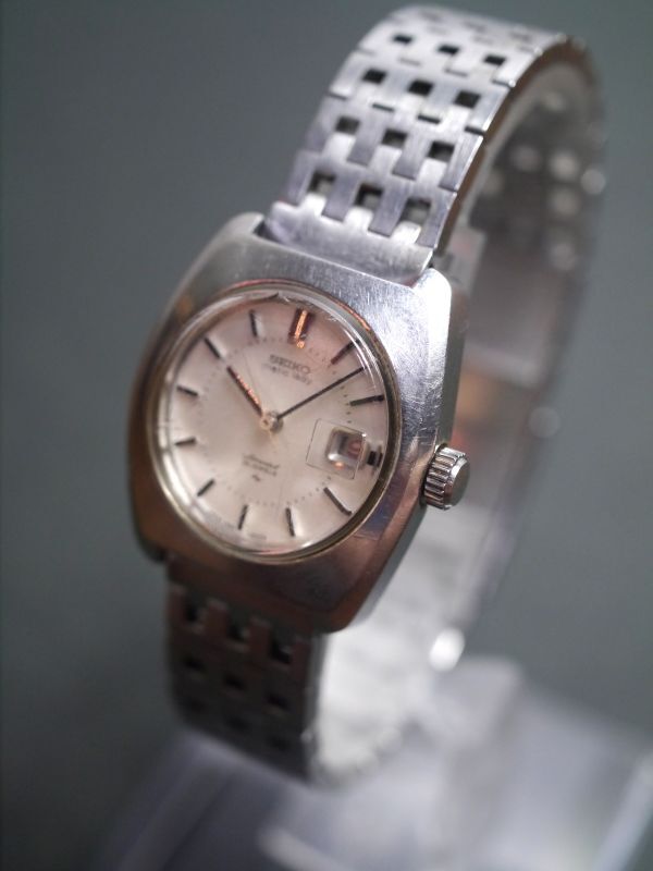 セイコー SEIKO MATIC LADY Special 25石 手巻き 3針 デイト 純正ベルト 2565-0010 女性用 レディース 腕時計 ab685 稼働品拍卖