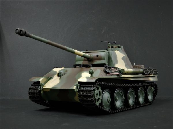 【Ver.7.0・赤外線ユニット・BB弾発射・サウンド・発煙仕様 2.4GHz】Heng Long 2.4GHz 1/16 戦車ラジコン パンサーG型拍卖