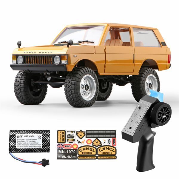 MN MODEL MN-168 1/12 2.4GHz 4WD RTR RANGE ROVER 1970 初代レンジローバー 黄 ☆クロカン SUV クローラーラジコン ◎技適認証済み拍卖