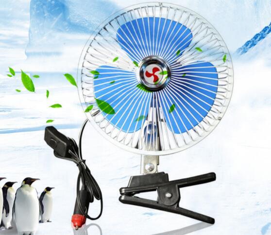 新入荷8インチ トラック用24V シガー電源 扇風機 180度首振り 風循環 涼しい車内拍卖