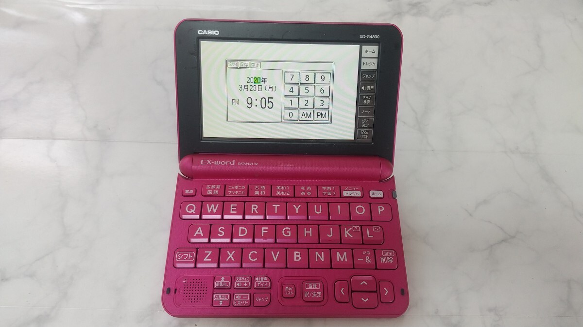 K5036 CASIO EX-word DATAPLUS10 XD-G4800高校生モデル 電子辞書 / カシオ / エクスワード/動作品 現状品 送料無料 拍卖