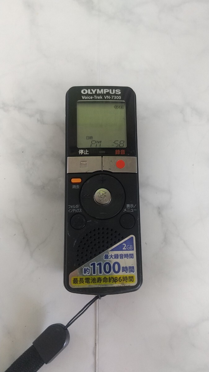 K4885 OLYMPUS Voice-Trik VN-7300 IC RECORDER ボイスレコーダー ICレコーダー ボイレコ/ オリンパス/ 動作OK 現状品 送料無料 拍卖