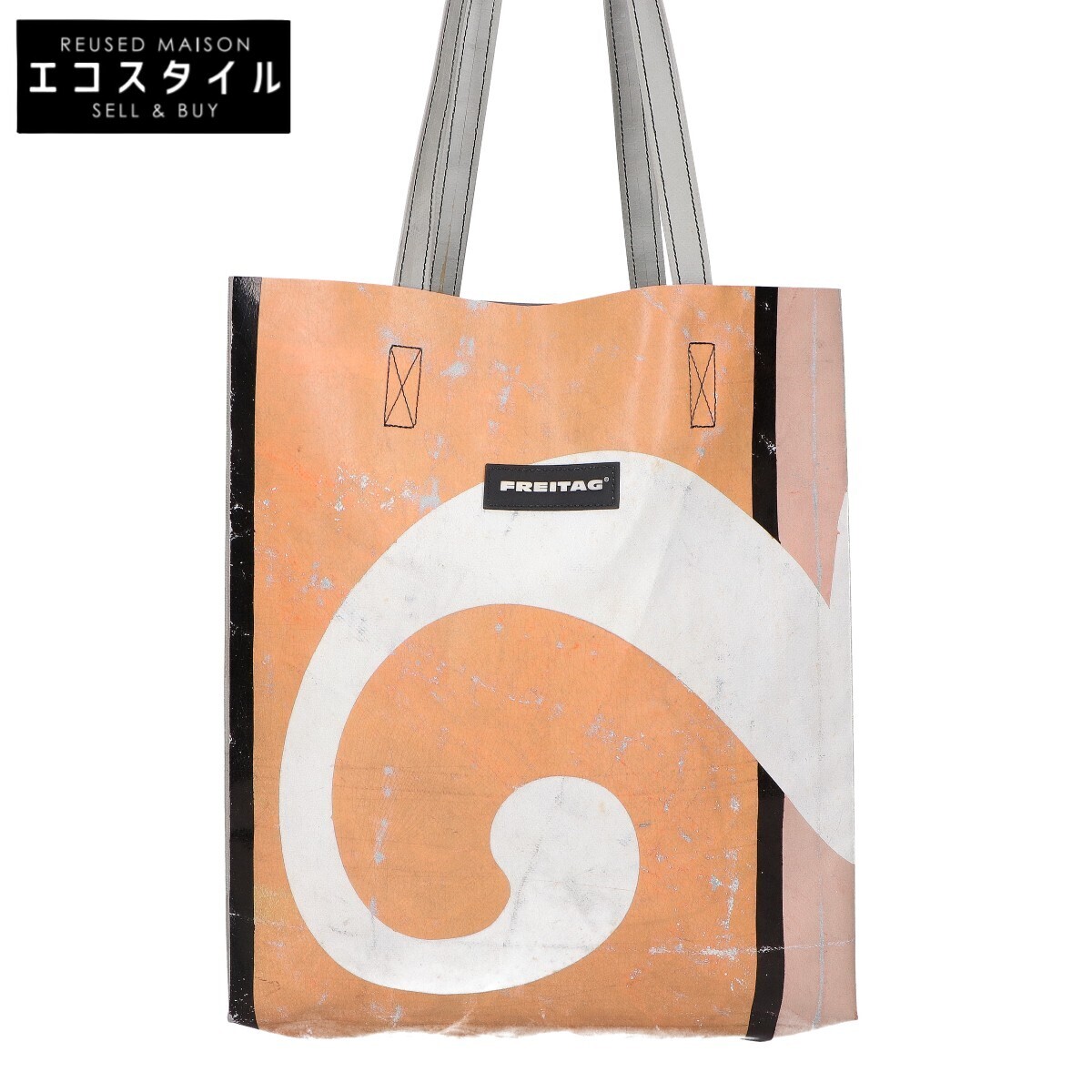 FREITAG フライターグ F91 PRITCHETT プリチェット トートバッグ イエロー系/ホワイト/グレー メンズ拍卖