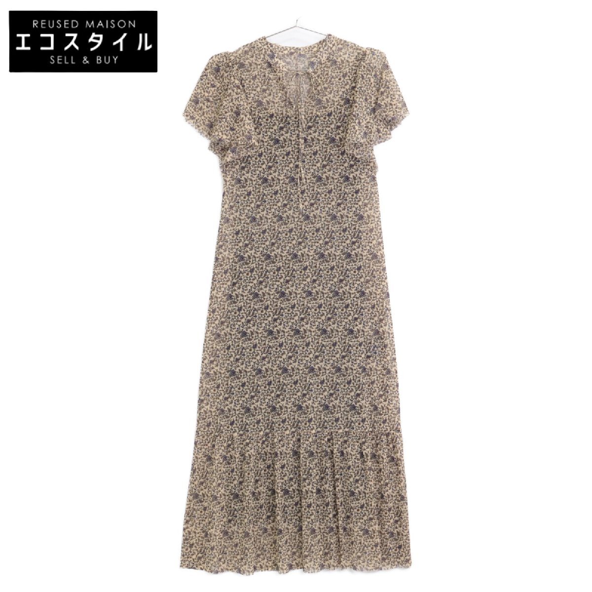 VIVIENNE TAM ヴィヴィアンタム ブラウン キャミソール付き -confiture- VARIOUS PRINTED DRESSES ワンピース 36 レディース拍卖