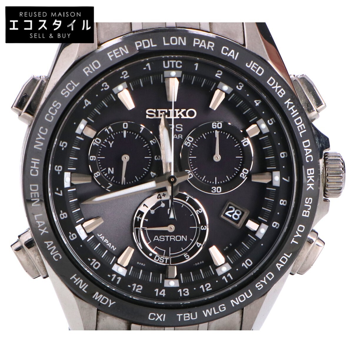 SEIKO セイコー SBXB003 ASTRON/アストロン プレステージライン チタン クロノグラフ デュアルタイム GPSソーラー 腕時計 メンズ拍卖