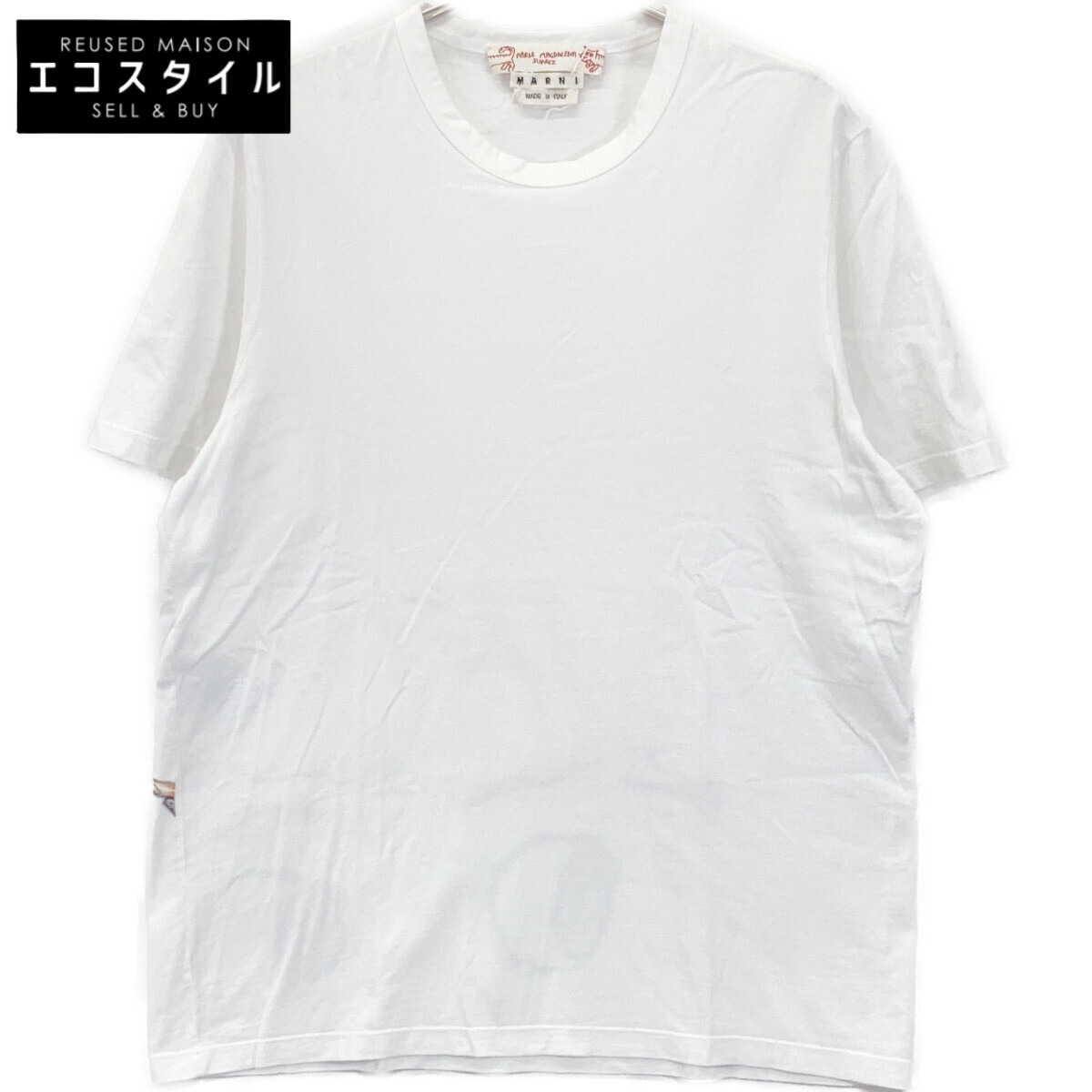 MARNI マルニ 【×MARIA MAGDALENA SUAREZ】M05GC0139 18SS ホワイト プリントTシャツ ホワイト 48 トップス コットン メンズ 中古拍卖