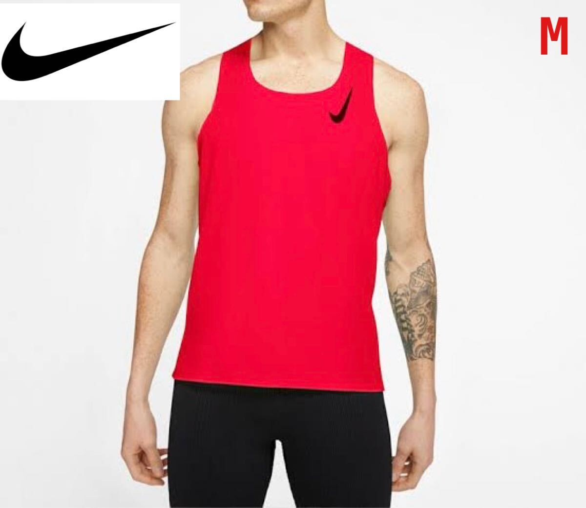 NIKE ナイキ aeroswift エアロスイフト シングレット タンクトップ 陸上競技 陸上部 ランニングウェア M CR拍卖
