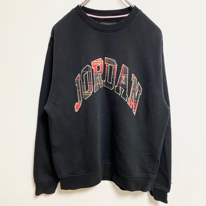 古着 used NIKE AIR JORDAN ナイキ エアジョーダン スウェット トレーナー 黒 ブラック Sサイズ拍卖