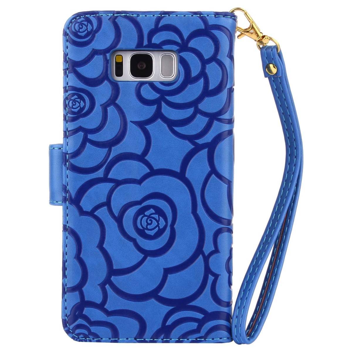 galaxy s8 レザーケース ギャラクシー s8 ケース galaxy s8 ケース SC-02J/SCV36 手帳型 ストラップ付 カード収納 B8拍卖