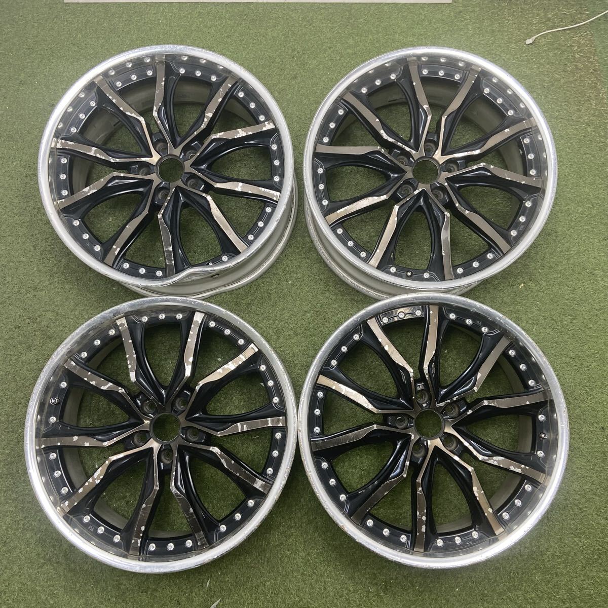 【1188】20インチ 8.5 Weds KRANZE VERAE ウェッズ 20×8.5 ET+51 PCD114.3 5穴 ハブ径73 中古 アルミホイール 4本拍卖