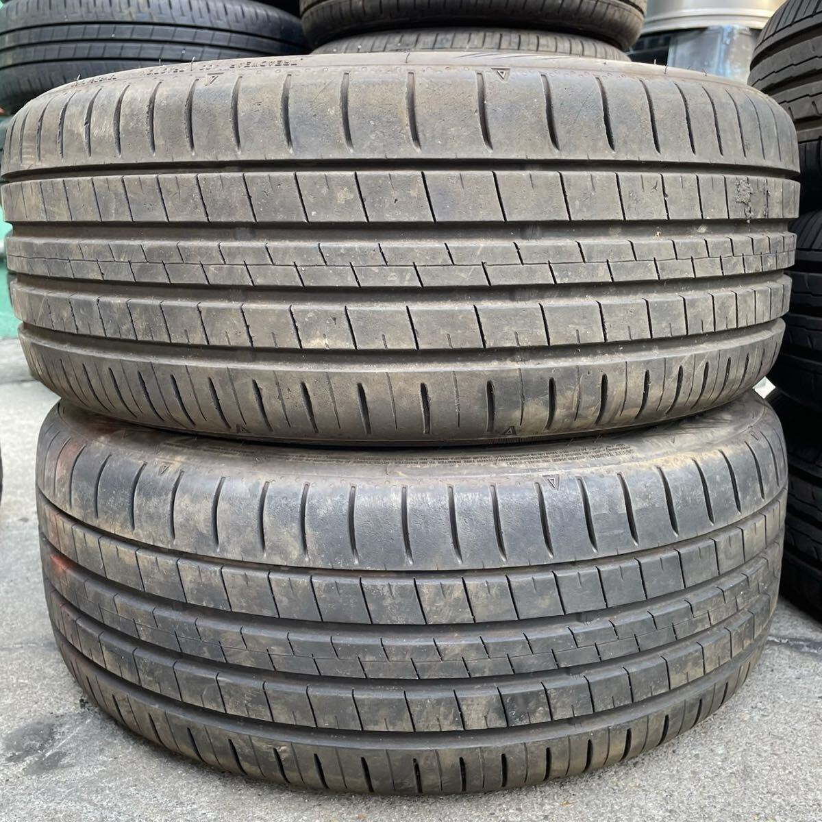 【1080】17インチ★オンロード DUNLOP SP SPORT MAXX 060+ 夏用 205/45R17 88Y 2022年製 8~9分山 中古タイヤ2本拍卖