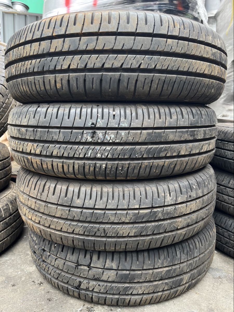 【1175】バリ溝★14インチ★オンロード★DUNLOP ENASAVE EC204 175/70R14 84S 2023年製 中古 夏用 タイヤ 4本セット拍卖