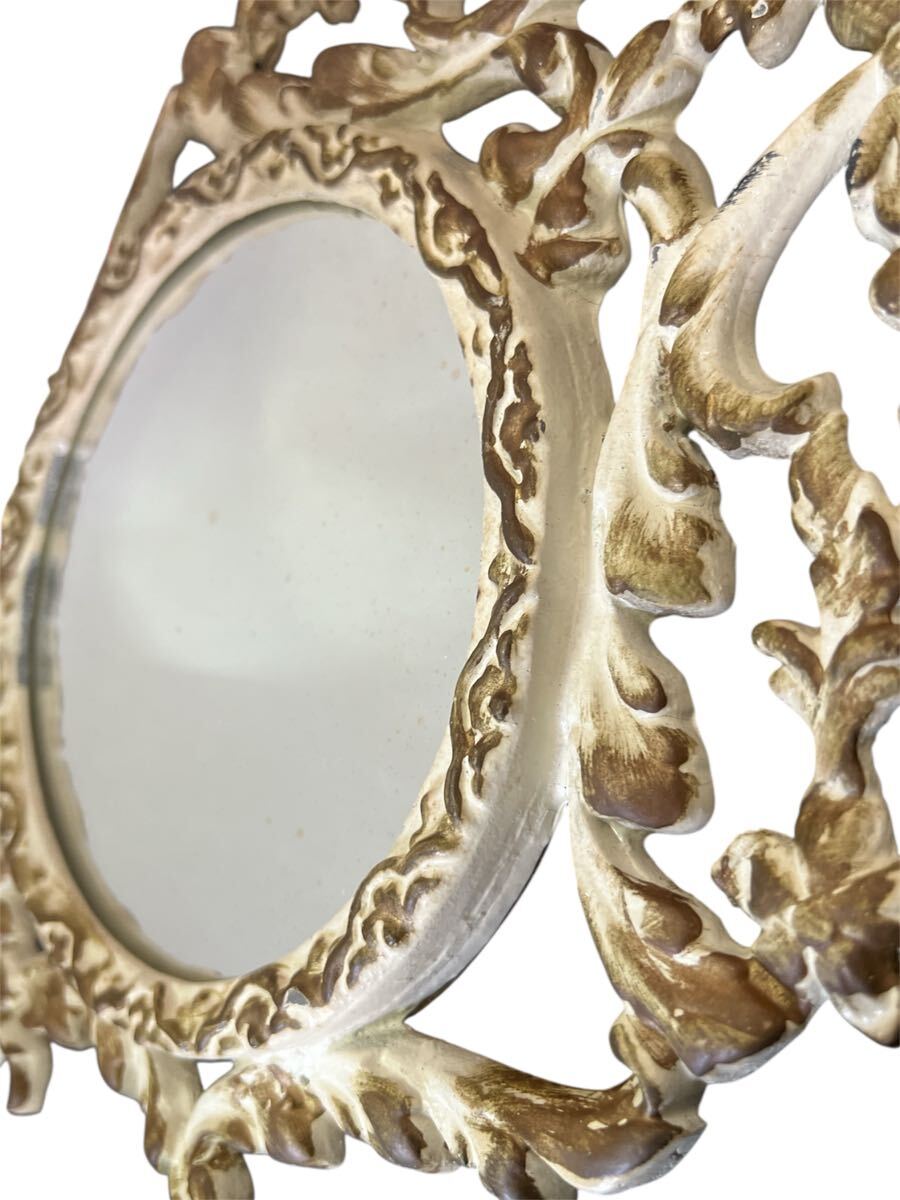 【PEER ART 】アンティーク調ミラー 壁掛け 希少デザイン (0926a03)拍卖