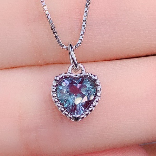 安価~ アレキサンドライトペンダントネックレス 鑑別付き 天然 宝石 ◆残り時間4日までに入札ない時、出品取り消し S0z_5272拍卖