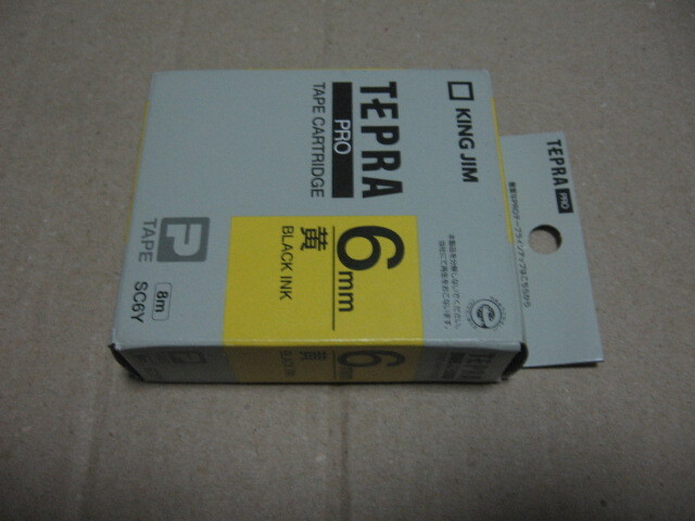 KINGJIM キングジム TEPRA テプラ PRO テープカートリッジ 6mm SC6Y 拍卖