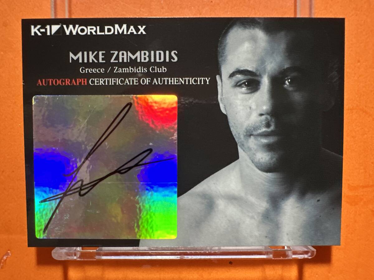 マイク・ザンビディス MIKE ZAMBIDIS 直筆サインカード 10/15 k-1 WORLD MAX 2008 エポック社拍卖