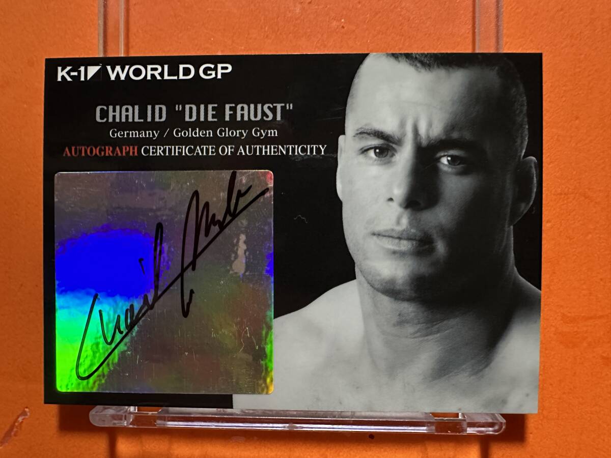 ハリッド"ディ・ファウスト" CHALID "DIE FAUST" 直筆サインカード 09/25 k-1 WORLD MAX 2008 エポック社拍卖