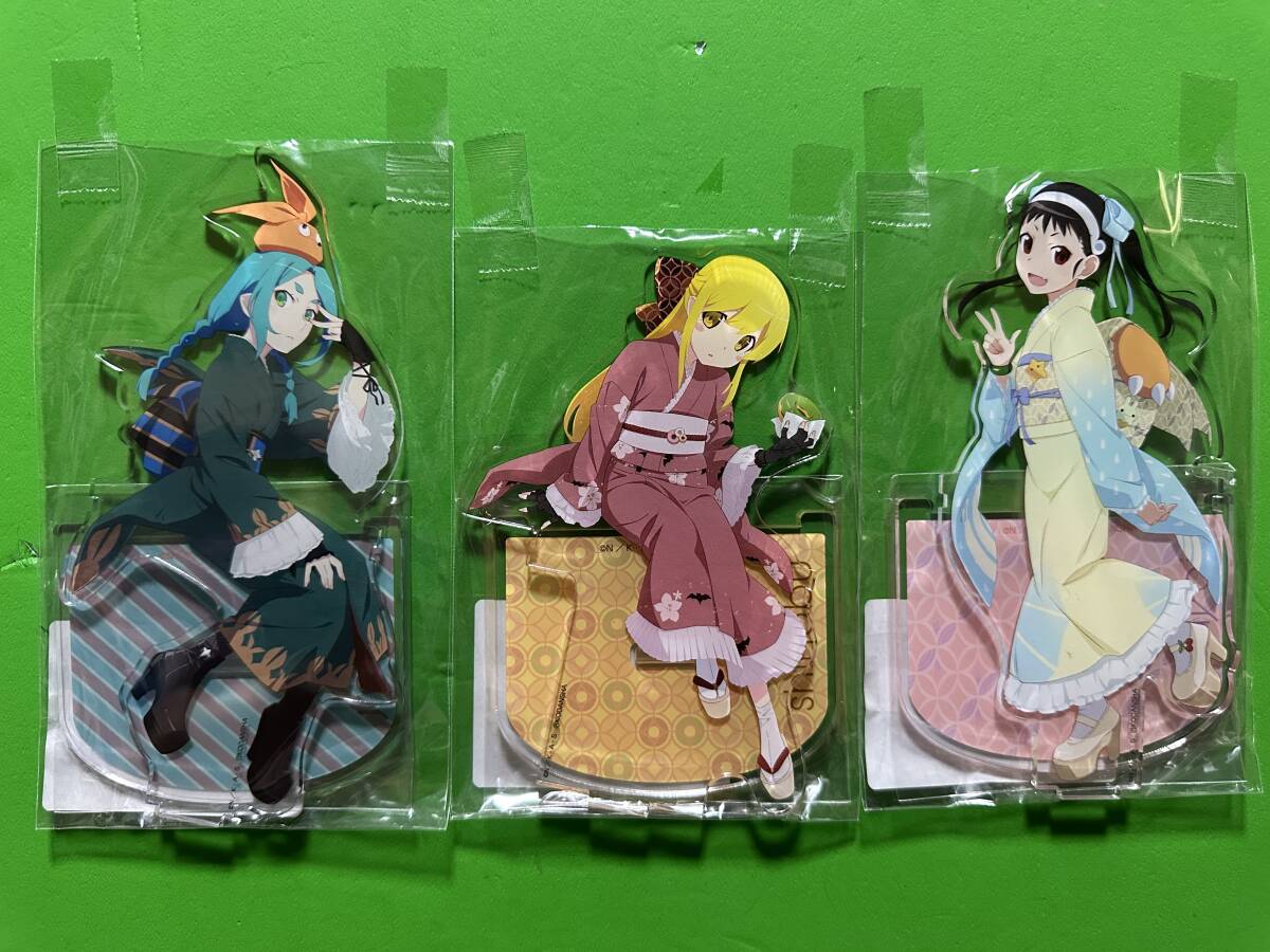 〈物語〉シリーズ オフ&モンスターシーズン 2way アクリルスタンド 全3種セット 忍野忍 八九寺真宵 斧乃木余接拍卖