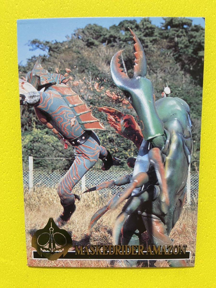 天田印刷 仮面ライダーアマゾン トレーディングコレクション 銀箔 R10 大切断 B拍卖