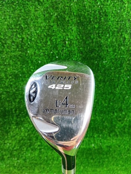 【U0053】マルマン ベリティ ユーティリティ425 maruman VERITY STAINLESS 425 U4 23゜右 純正シャフト R拍卖