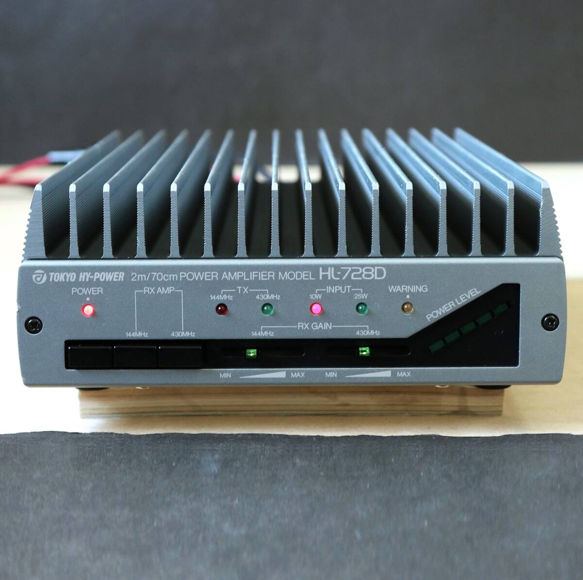 ※美品!TOKYO HY-POWER 東京ハイパワー HL-728D 145/430MHz帯 125W デュアル最強アンプ(コピー取説・回路図付)拍卖