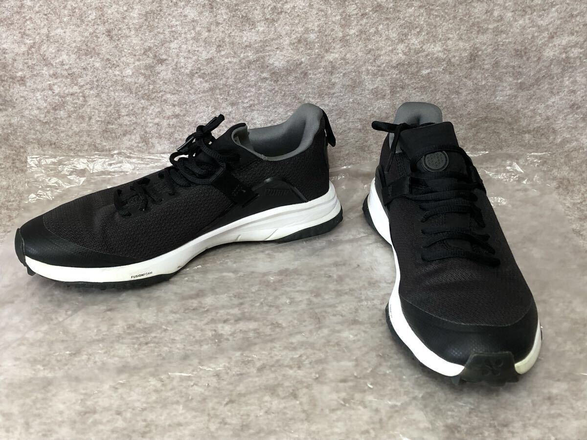 PUMA プーマ ゴルフシューズ スパイクレス GOLF グリップ フュージョン エヴォ PUMA FUSION EVO 26cm ブラック拍卖