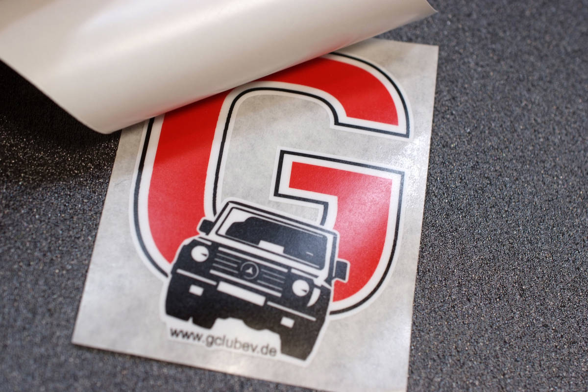 ■ Mercedes Club Gクラス ステッカー 外貼り W60mm ドイツオーナークラブオリジナル品 ocitye 300GE500GE W460W463W464 G55G63G65AMG拍卖