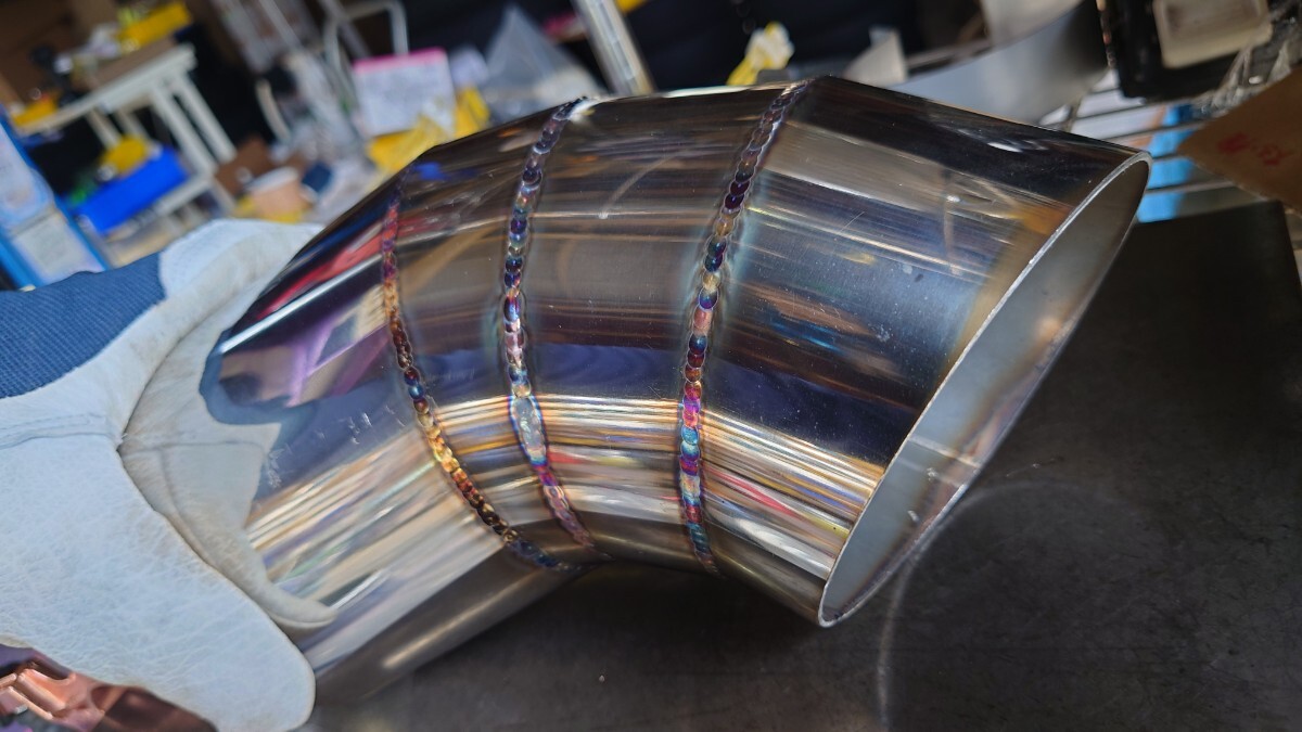 ドルフィンテール マフラー 外径115φ 内径110.8φ 差し込み長さ 8cm ワンオフ 拍卖