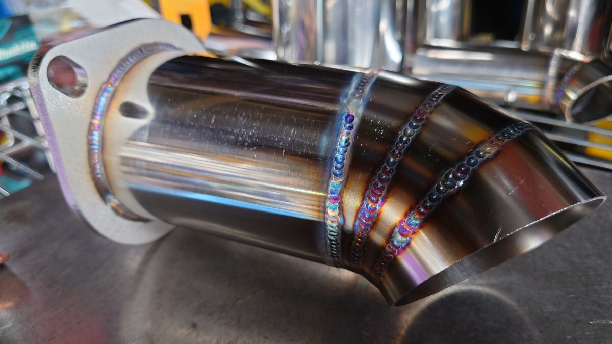 ドルフィンテール マフラー 76φ R32 R33 R34 スカイライン S13 S14 S15 シルビア ワンオフ リアピース 競技用拍卖