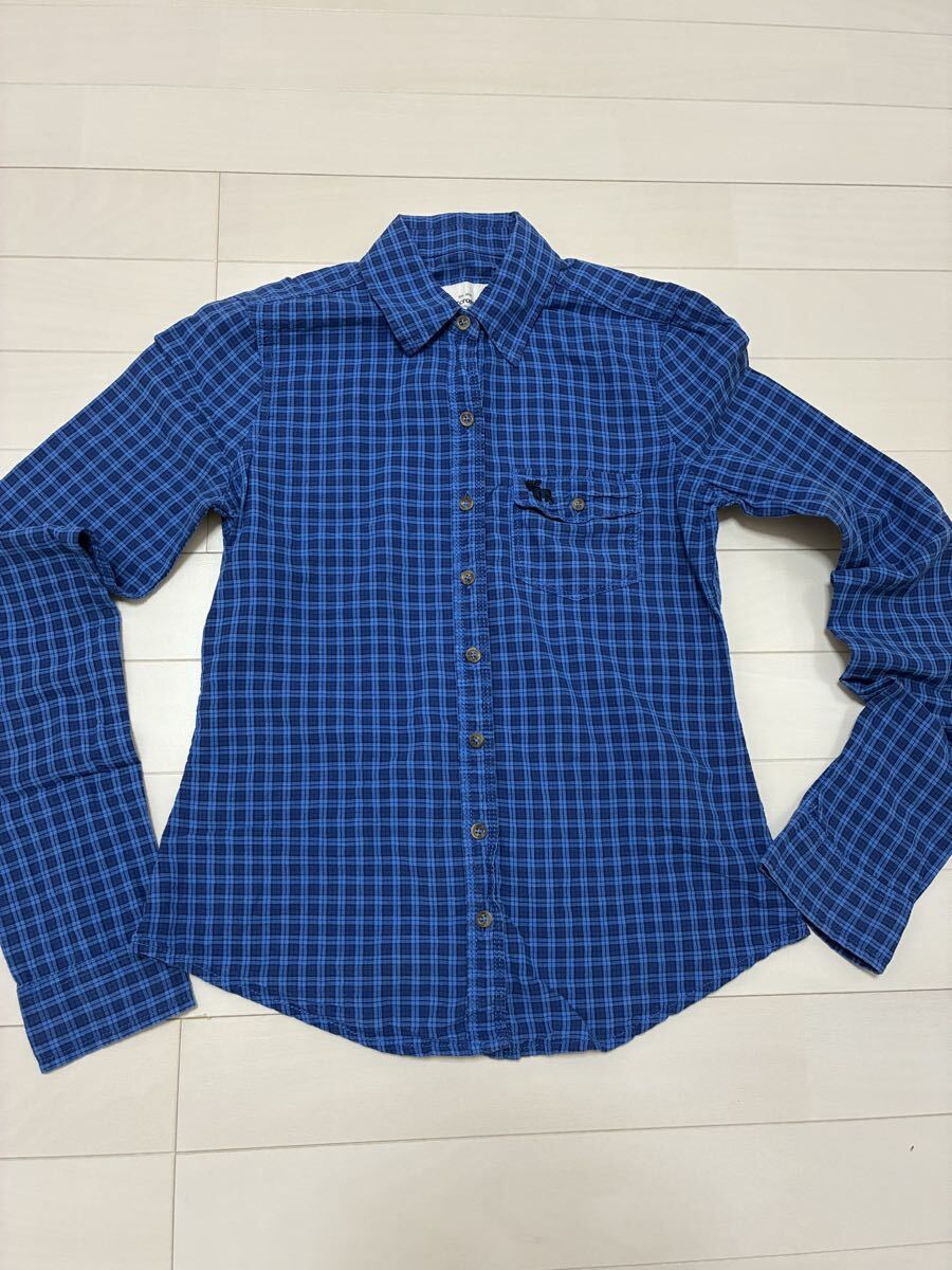 ★Abercrombie & Fitch・アバクロ・チェック長袖シャツ ★拍卖