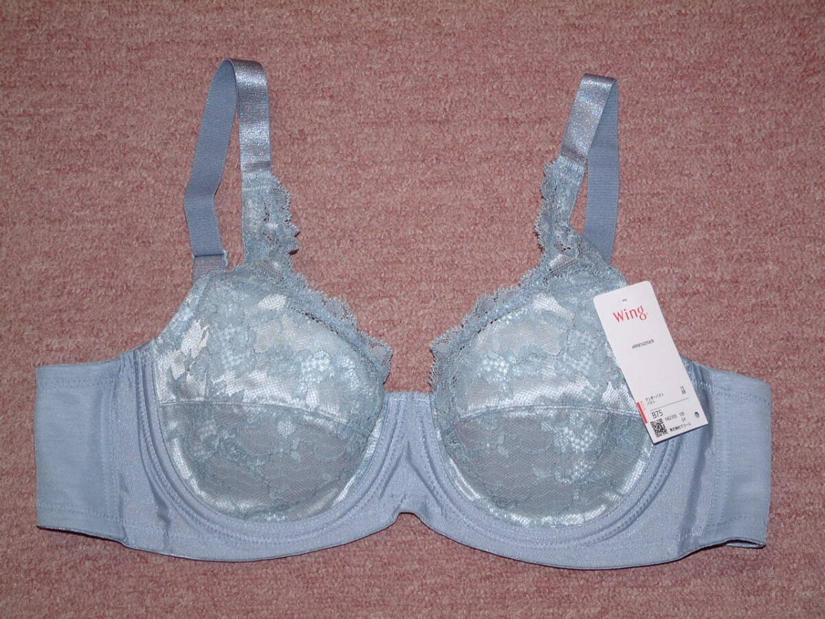 ★B75★定価4510円★ワコール ウイング WINGフルカップブラ 肌あたりがやさしい外付けワイヤー NB2703 GB拍卖