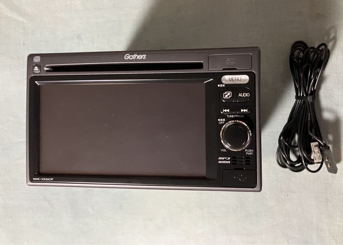 ホンダ純正 Gathers ギャザズ WX-135CP 中古 CD/SD/USBワンセグ内蔵 ワンセグアンテナケーブル付拍卖
