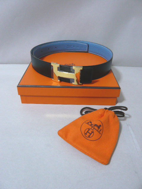 HERMES エルメス ベルト ブラック&ブルー #70 6253拍卖