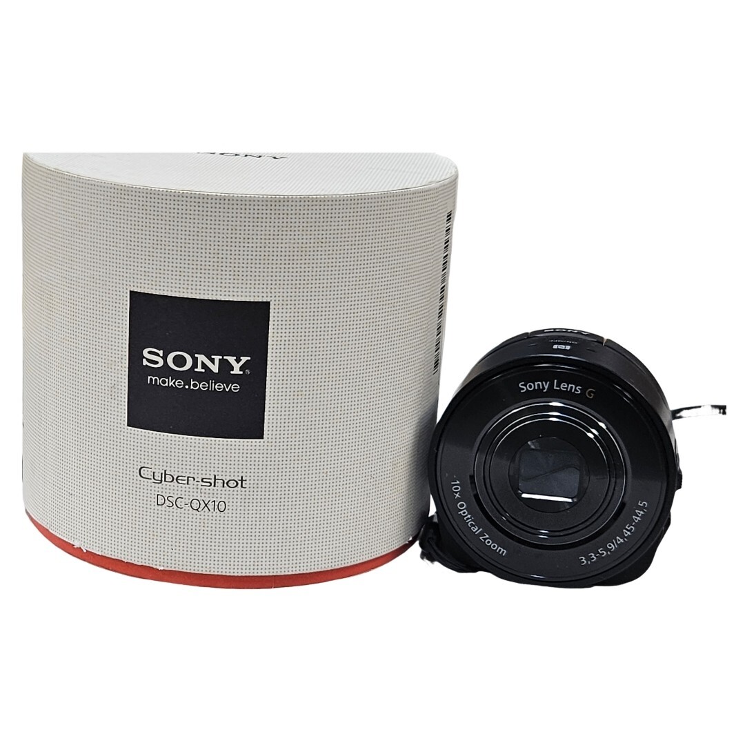 【返品保証】 【元箱付き】ソニー Sony Cyber-shot DSC-QX10 ブラック コンパクトデジタルカメラ Z4824拍卖