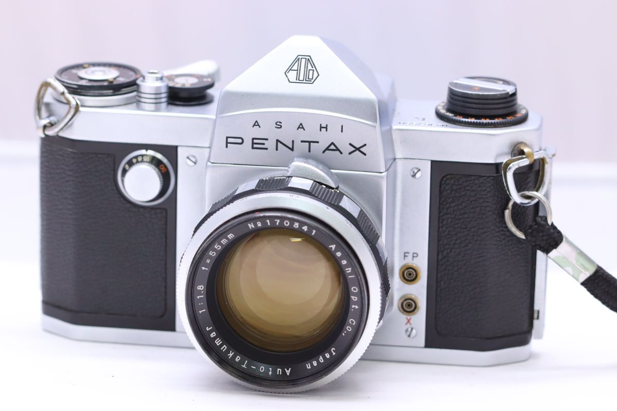 【返品保証】 ペンタックス Pentax K 55mm 1.8 ボディ レンズゼブラ Z3545拍卖