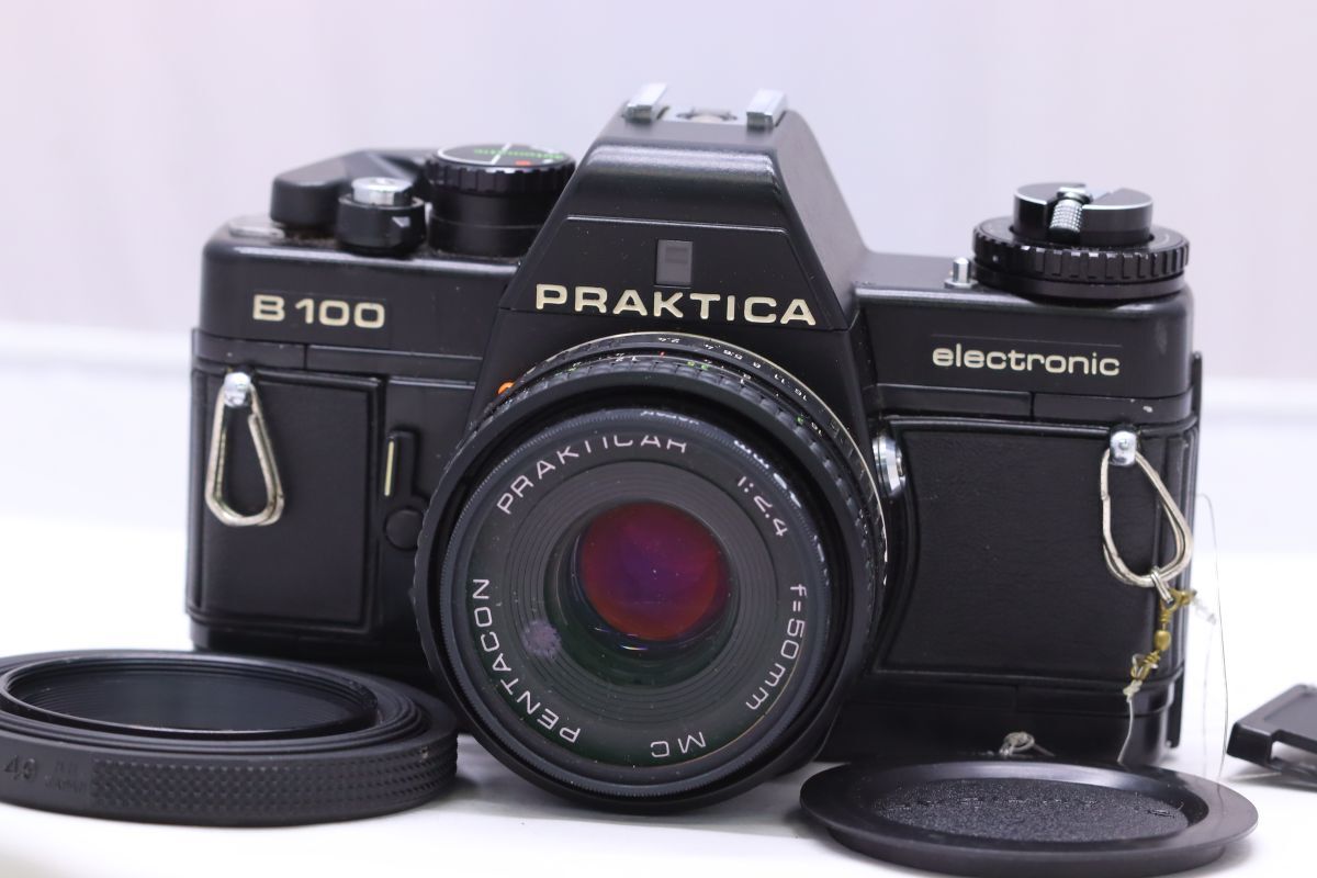 【返品保証】 プラクティカ Praktica B100 Pentacon Prakticar 50mm F2.4 MC ボディレンズセット Z4784拍卖
