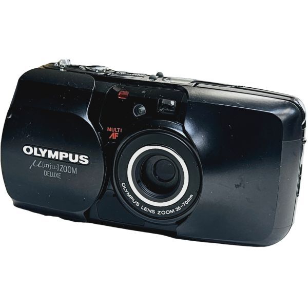 【返品保証】 オリンパス Olympus μ Zoom Deluxe ブラック コンパクトカメラ Z4307拍卖