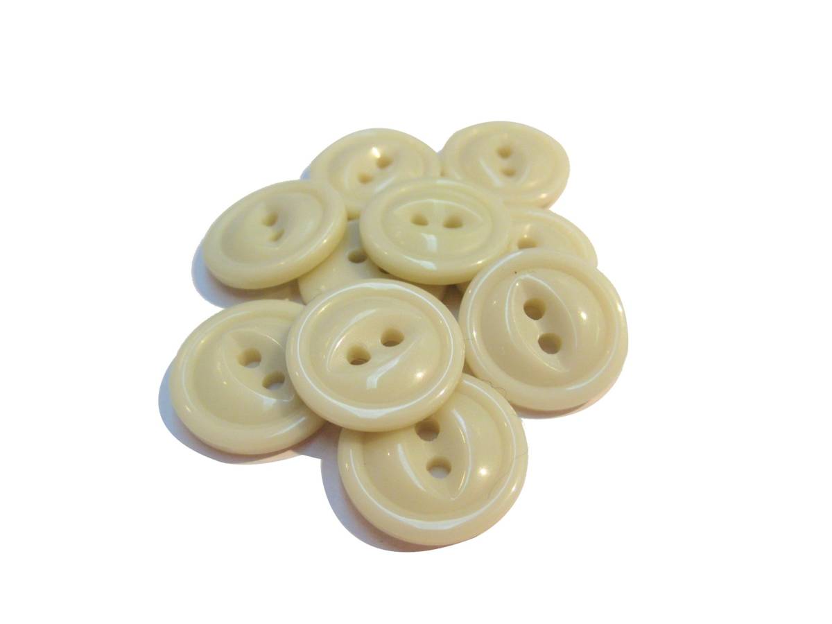 手芸 和洋裁用釦 ボタン キャッツアイ 猫の目ボタン ベージュ(15mm10個入り)b396拍卖