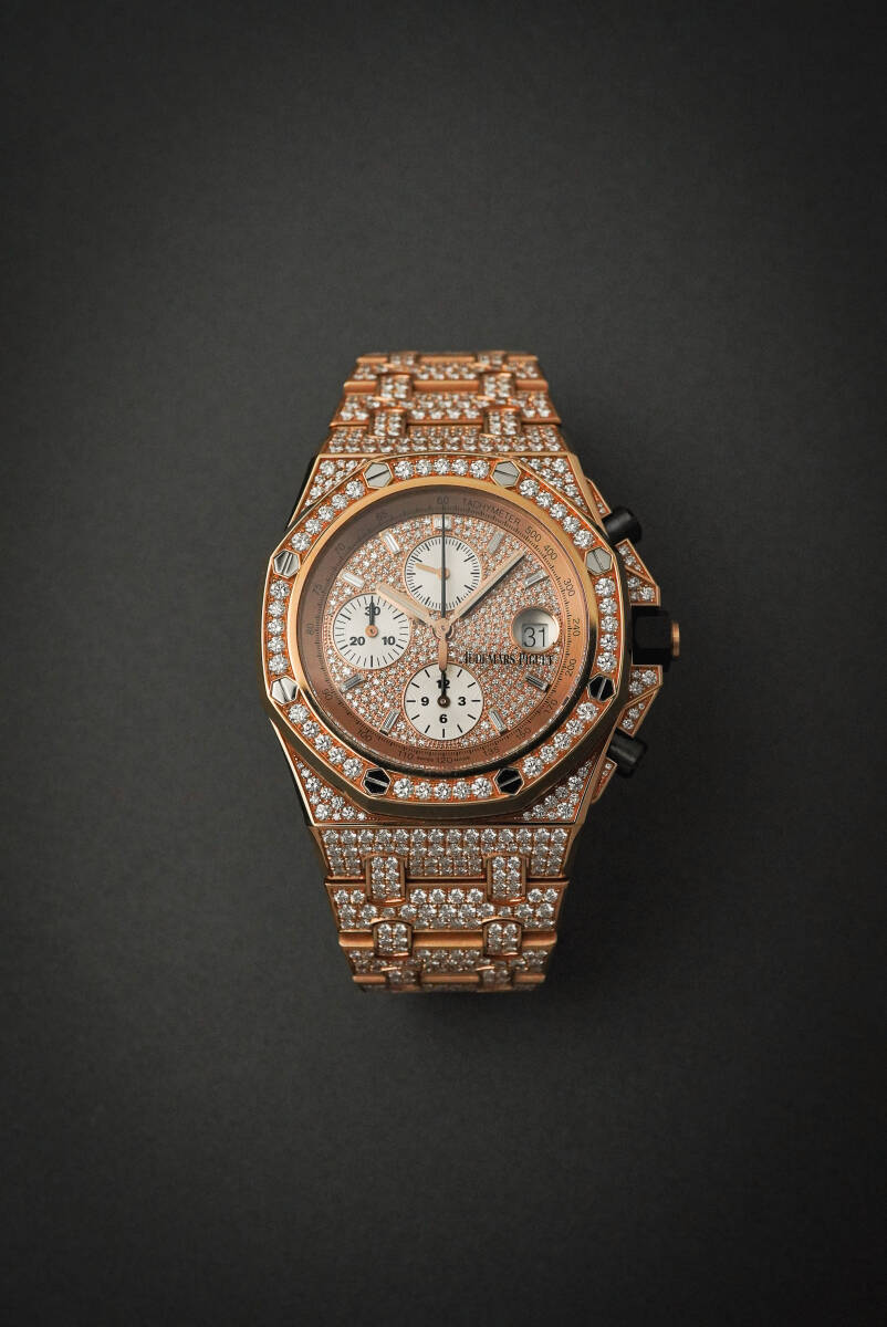 【UAE限定モデル 純正ダイヤモンド】AUDEMARS PIGUET オーデマピゲ 26476OR.ZZ.1273OR.01 ロイヤルオークオフショア 18Kピンクゴールド拍卖