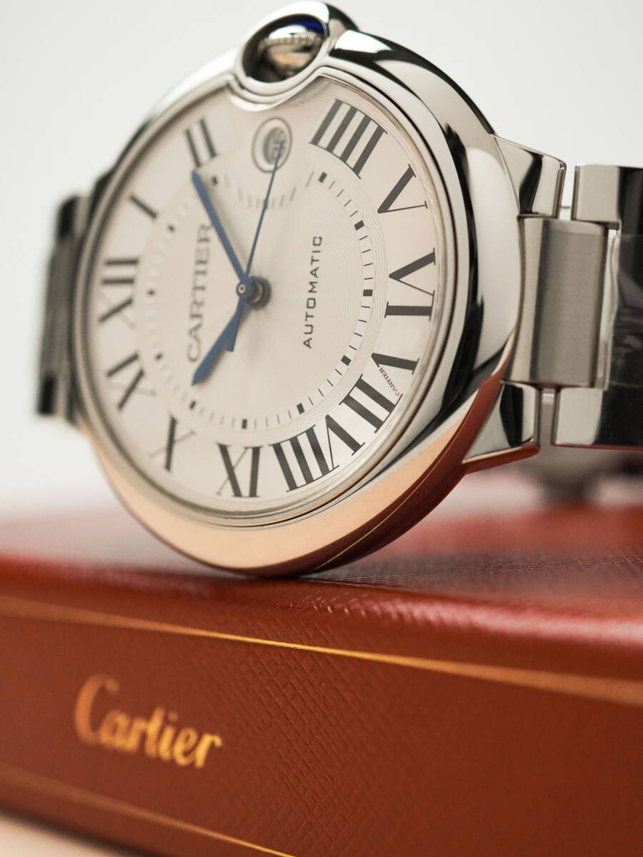 【新品 Khanjarモデル】Cartier カルティエ バロンブルー ドゥ カルティエ カンジャーモデル WSBB0040 箱ギャラ付き拍卖