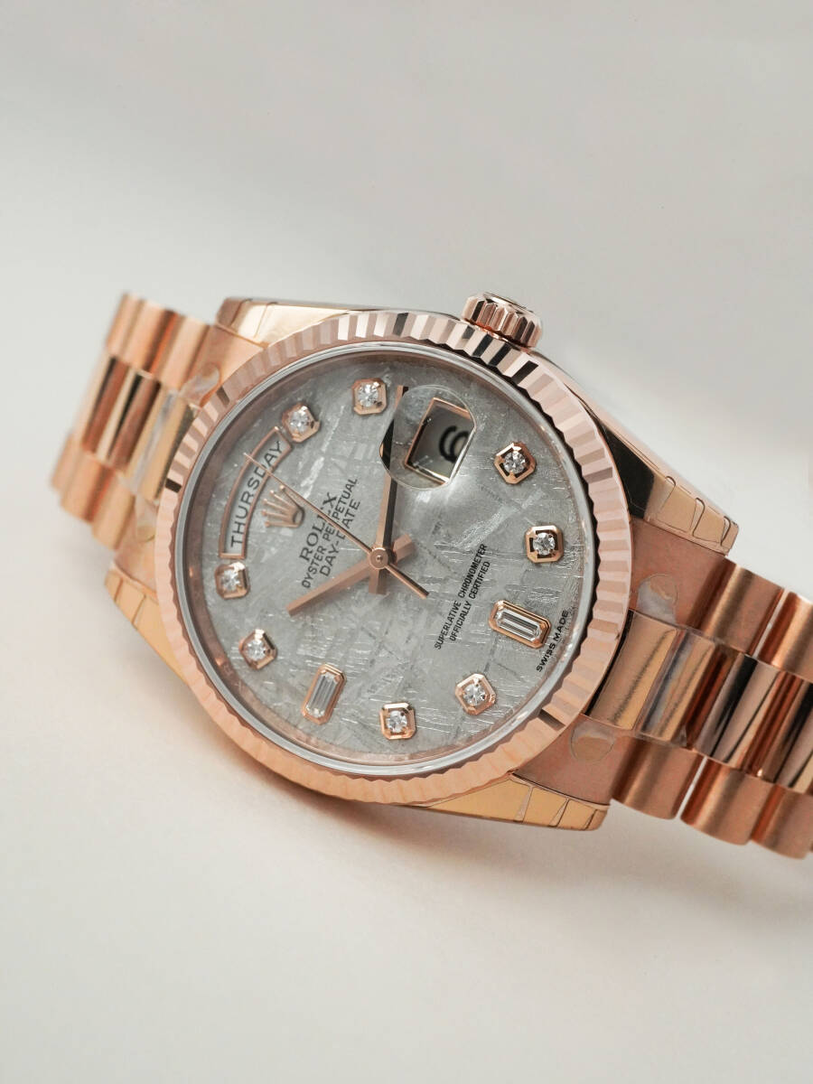 【エバーローズゴールドモデル メテオライト】 ROLEX ロレックス デイデイト 118235A拍卖