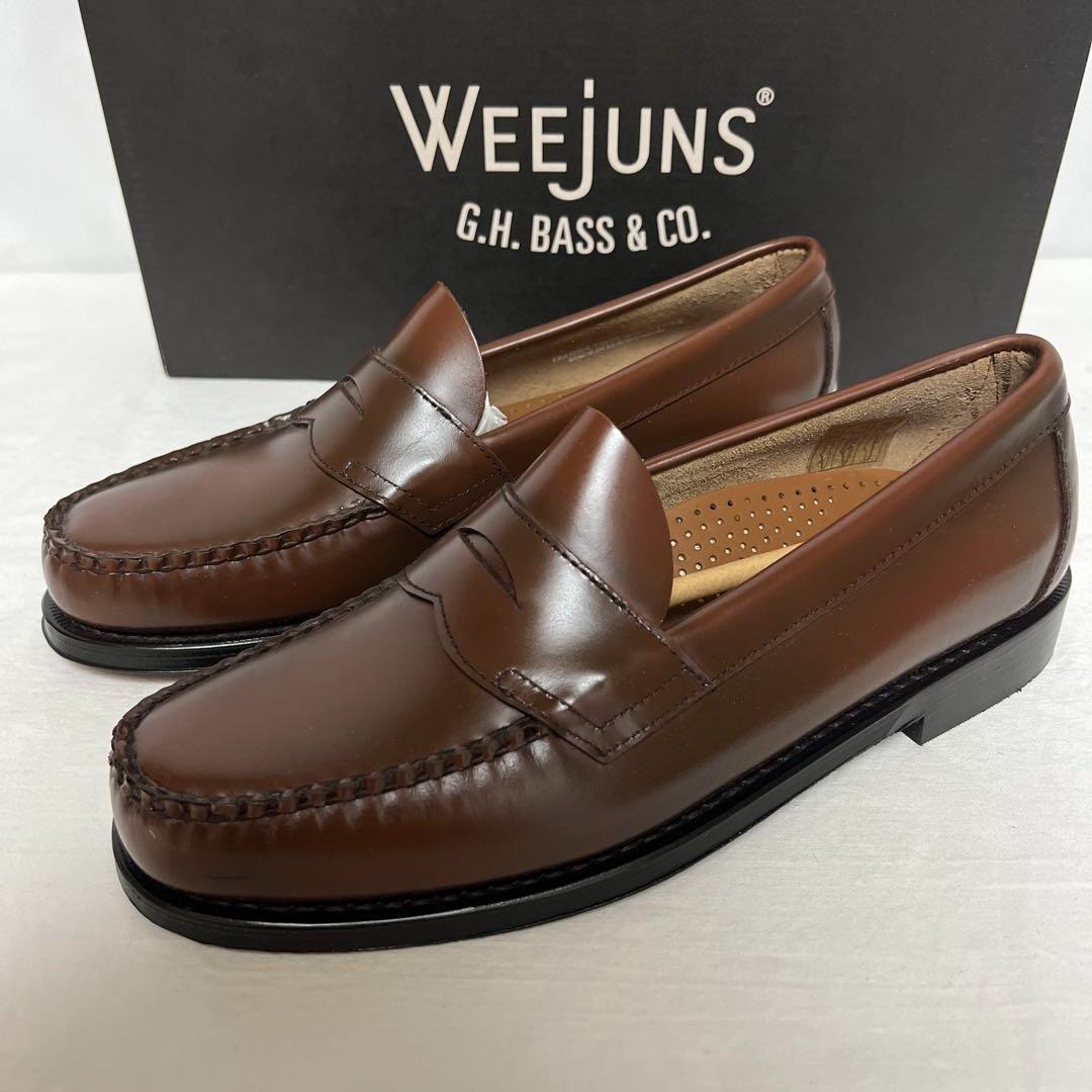新品 G.H.BASS WEEJUNS LOGAN ローガン ローファー 7.5拍卖