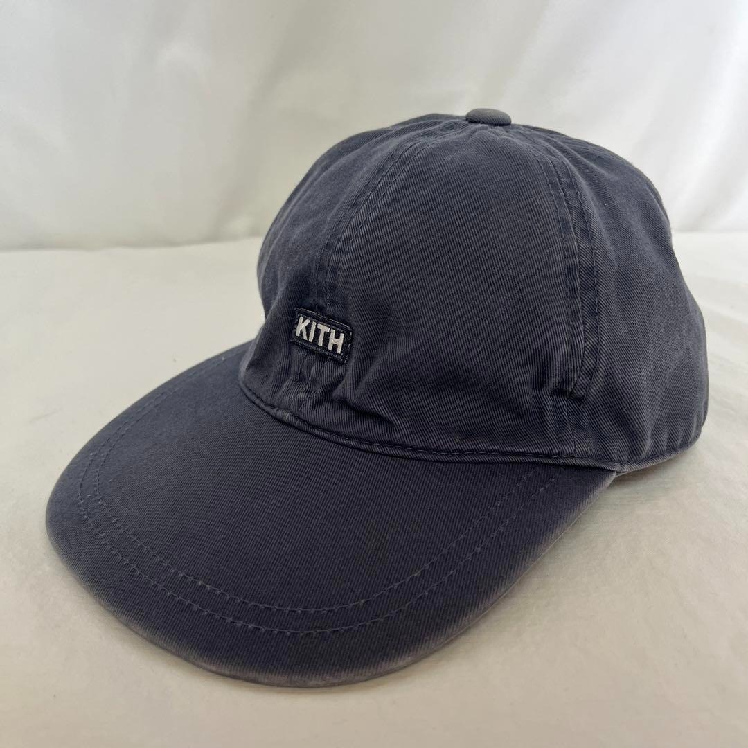 KITH スモールボックスロゴ キャップ ネイビー拍卖