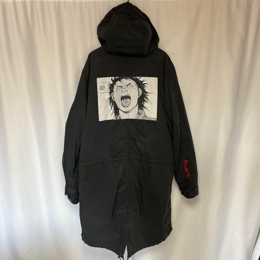 XLサイズ AKIRA × Supreme Fishtail Parka 黒 モッズコート拍卖
